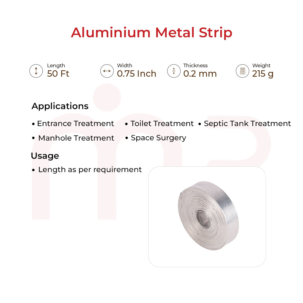Aluminium Vastu remedy metal tape rolls for entrance, toilet, septic tank, and manhole treatment.