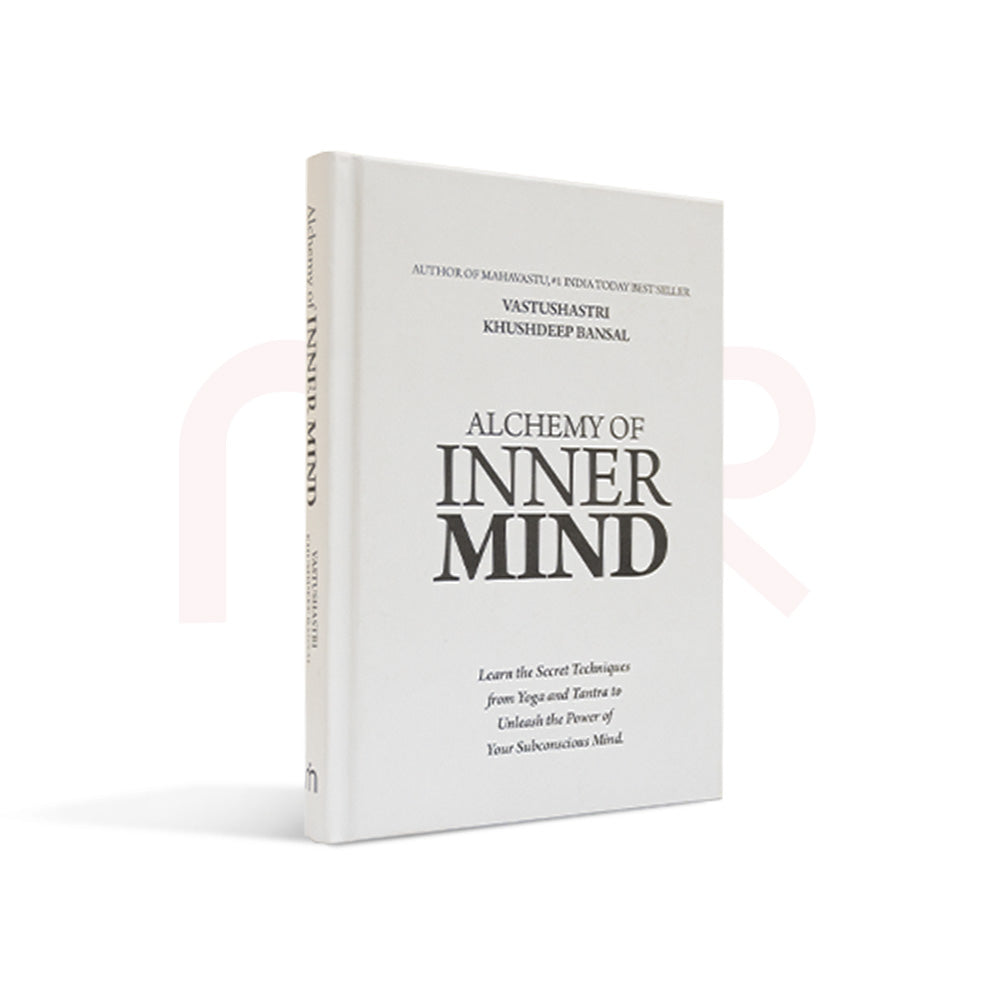 Alchemy of Inner Mind book by Vastu expert Krushdeep Bansal, white cover, spiritual guide