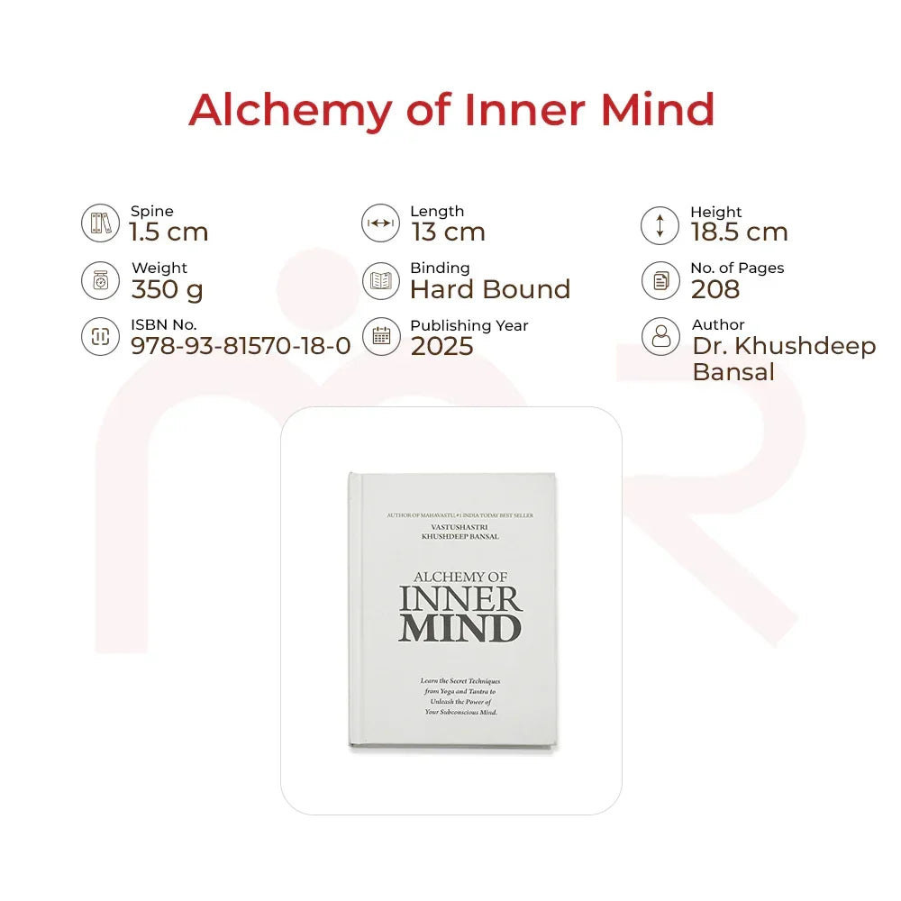 Alchemy of Inner Mind book hardbound, 2025 release, Vastu guide by Dr. Khushdeep Bansal