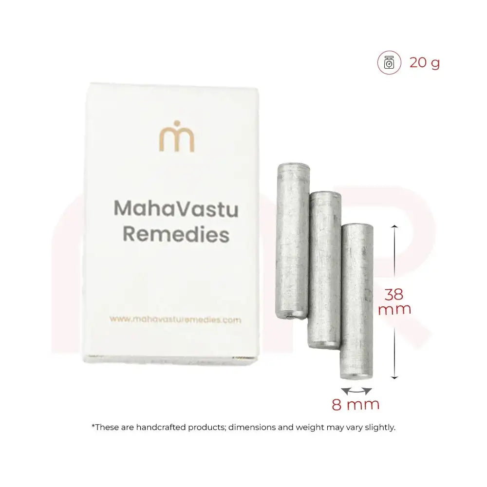 MahaVastu Remedies metal strips for Vastu balancing, 38mm x 8mm, 20g handcrafted energy tools