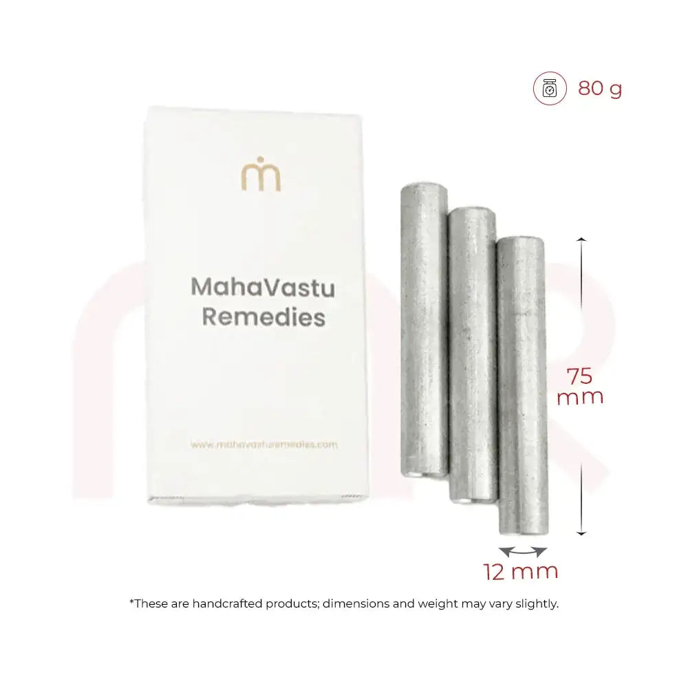 MahaVastu Remedies metal strips for Vastu balancing, 75mm x 12mm, 80g handcrafted set