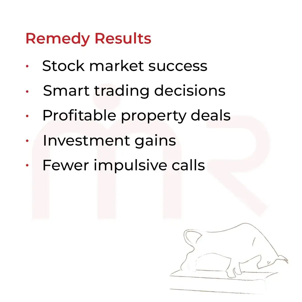 Remedy results list showing stock market success, smart trading, and investment gains.