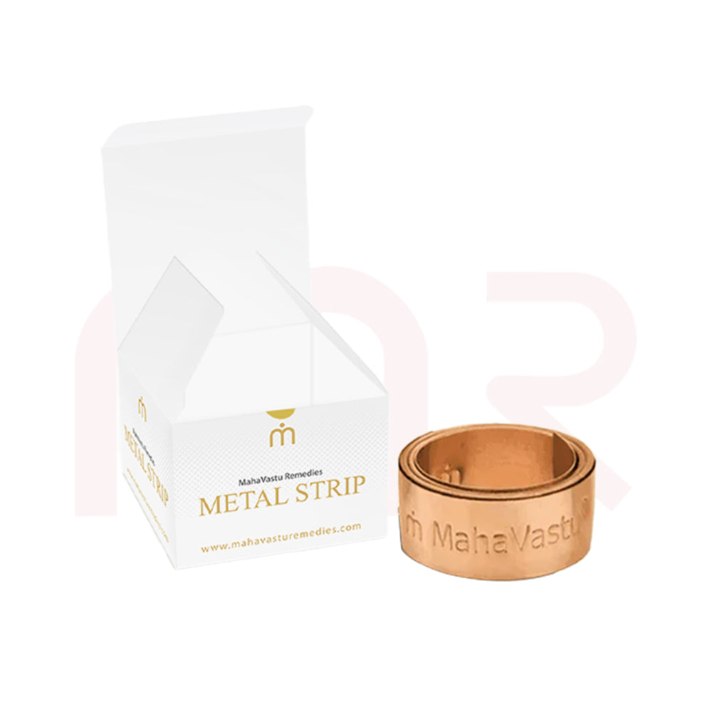 Copper metal strip and MahaVastu Remedies metal strips box for Vastu Shastra balance