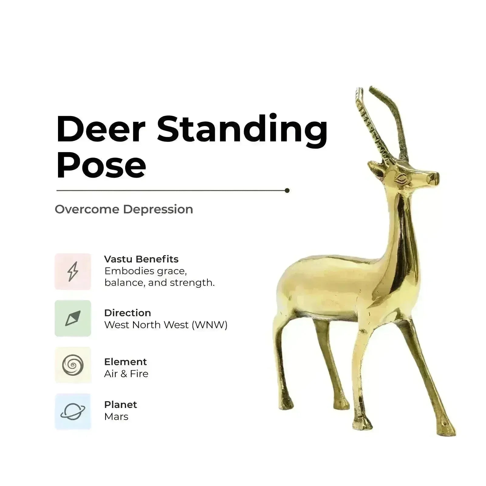 Deer Standing Pose - Overcome Depression - MahaVastu Remedies