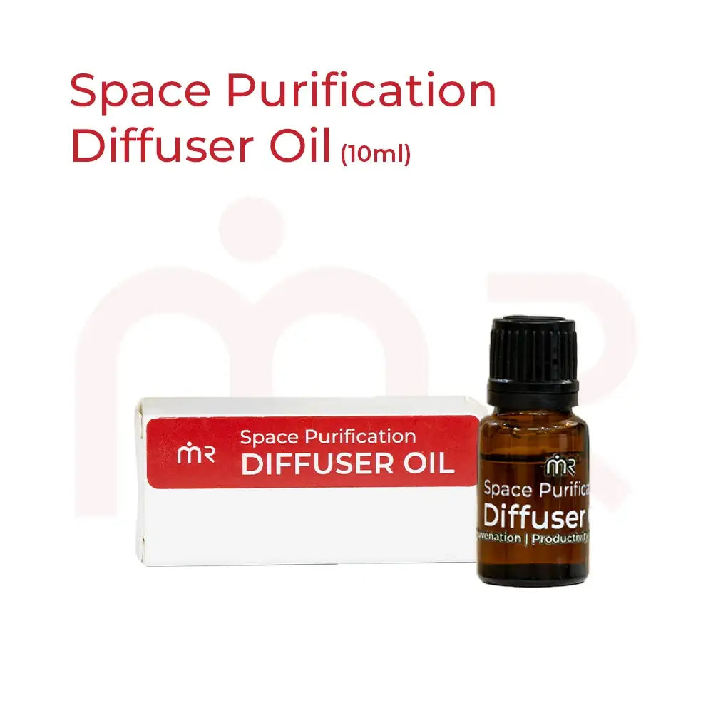 MahaVastu Remedies Space Purification Diffuser Oil set with two 10ml bottles and packaging.