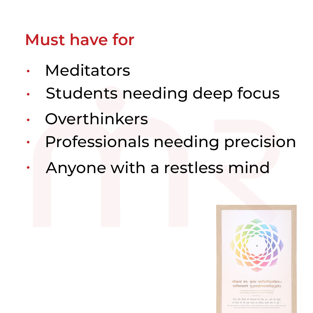 Vastu Focus Dot painting for attention span, concentration & clarity – canvas art with rainbow spiral design
