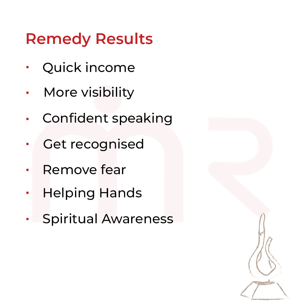 Brass flame Vastu remedy statue on black base, table decor for cash flow and positivity