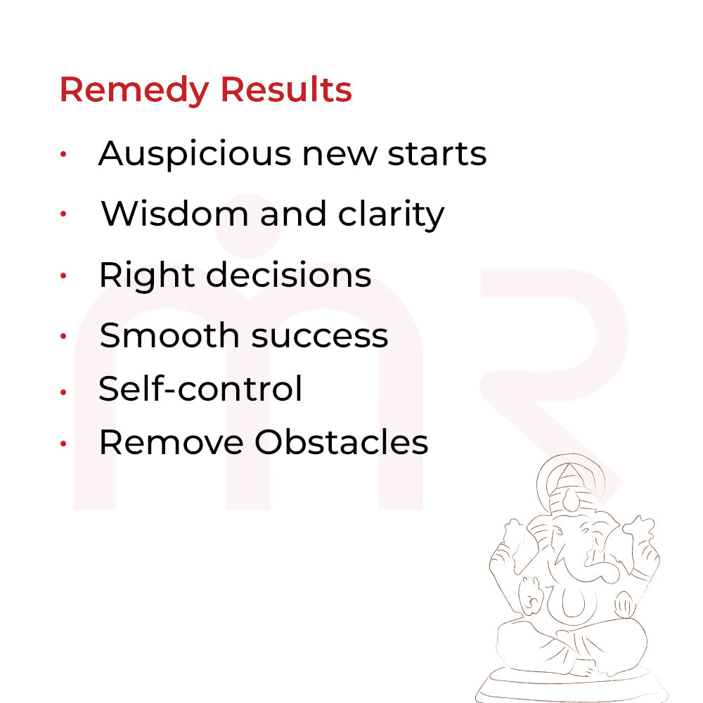 Copper Ganesh Ji idol for MahaVastu remedies, 10 cm height, table placement, brings wisdom and abundance.