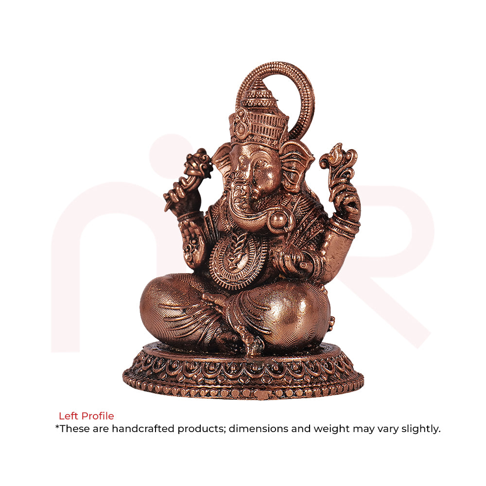 Handcrafted Ganesh idol in antique finish, ideal for Maha Vastu remedies and positive energy.