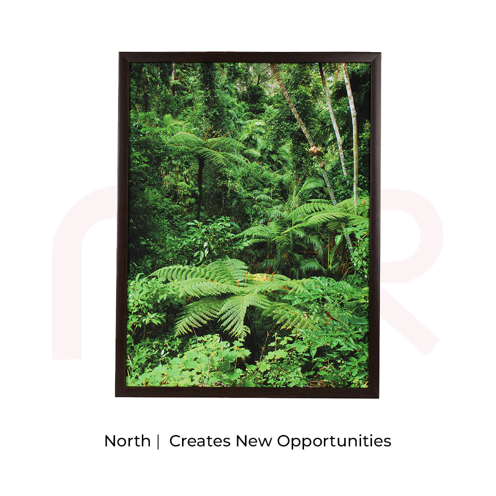 Vastu remedy green forest canvas painting for north direction, promotes new opportunities
