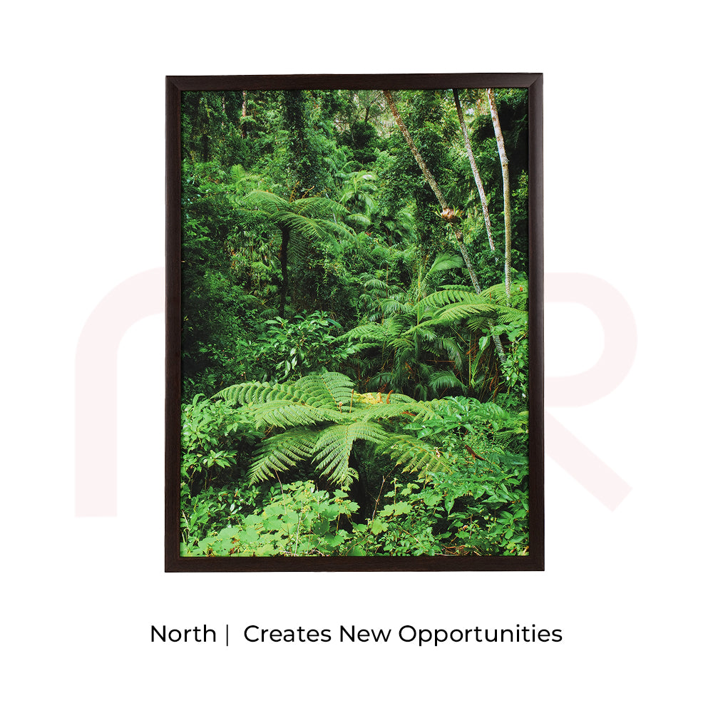 Vastu remedy green forest canvas painting for north direction, promotes new opportunities