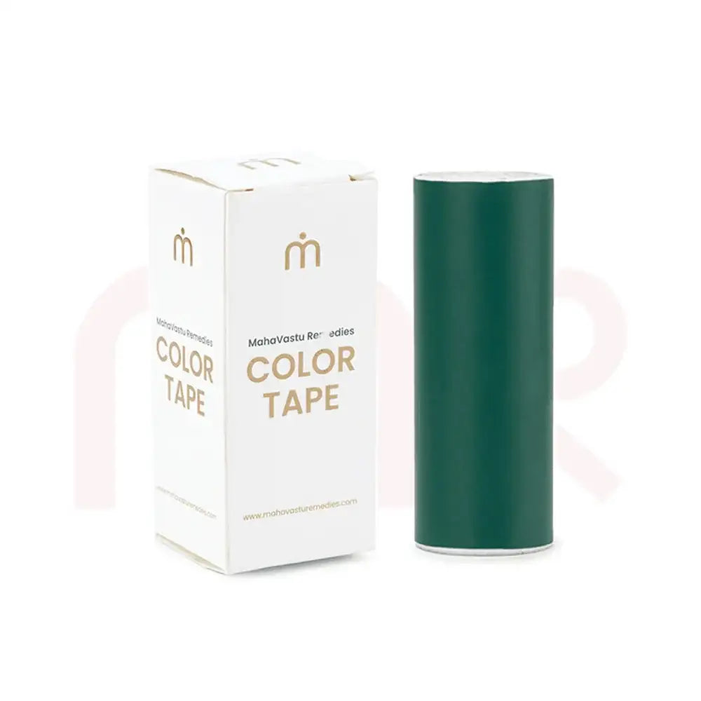 Green Vastu color tape with packaging for home energy balance and positivity