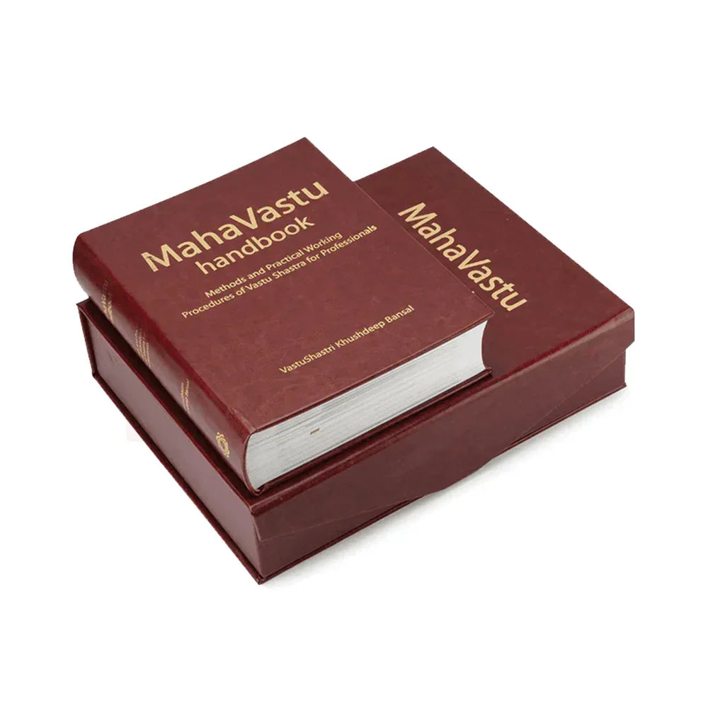 MahaVastu handbook in maroon cover with box, Vastu Shastra guide for professionals