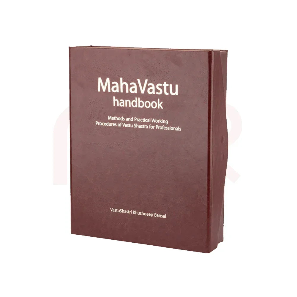 MahaVastu handbook for Vastu Shastra remedies, brown cover, professional guidebook.