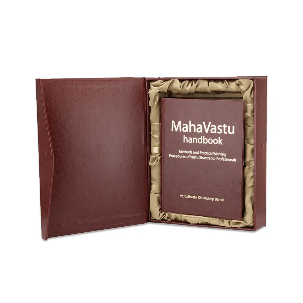 MahaVastu handbook in a brown gift box, Vastu Shastra remedies guide for professionals