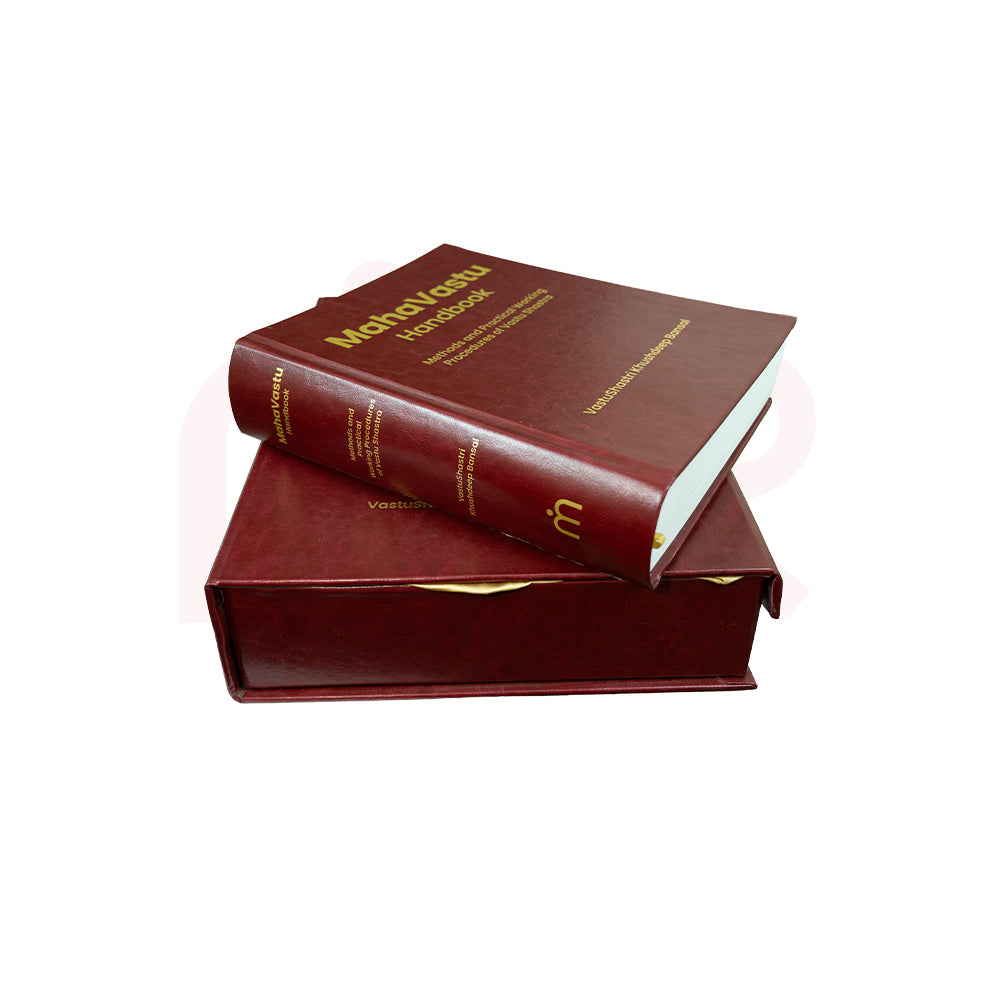 MahaVastu handbook in a brown gift box, Vastu Shastra remedies guide for professionals