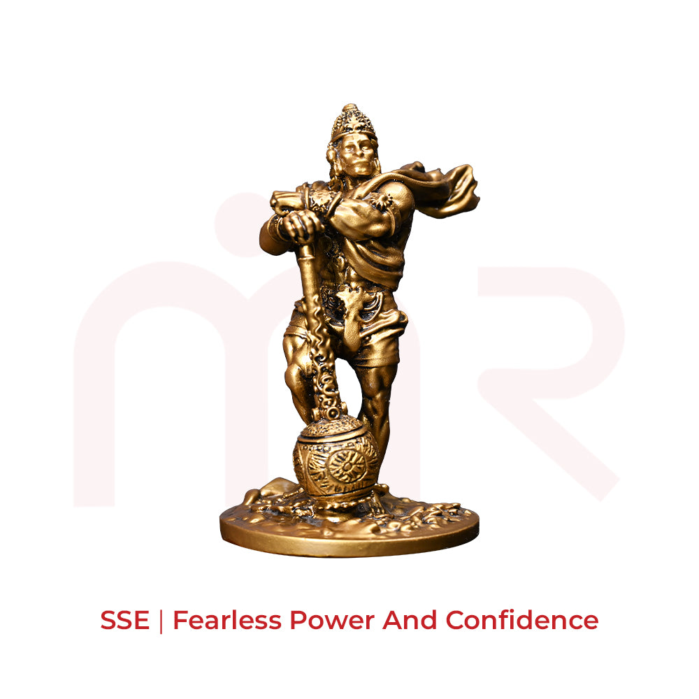 Brass Hanuman idol statue for Vastu, ideal for South-South-East, enhances power and confidence
