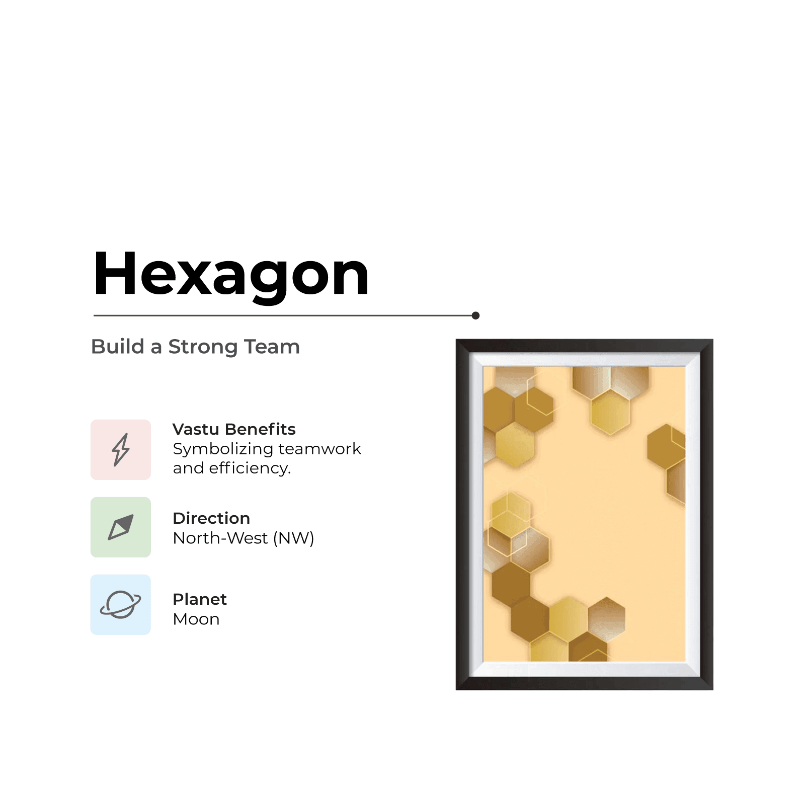 Hexagon/Honeycomb - Build a Strong Team - MahaVastu Remedies