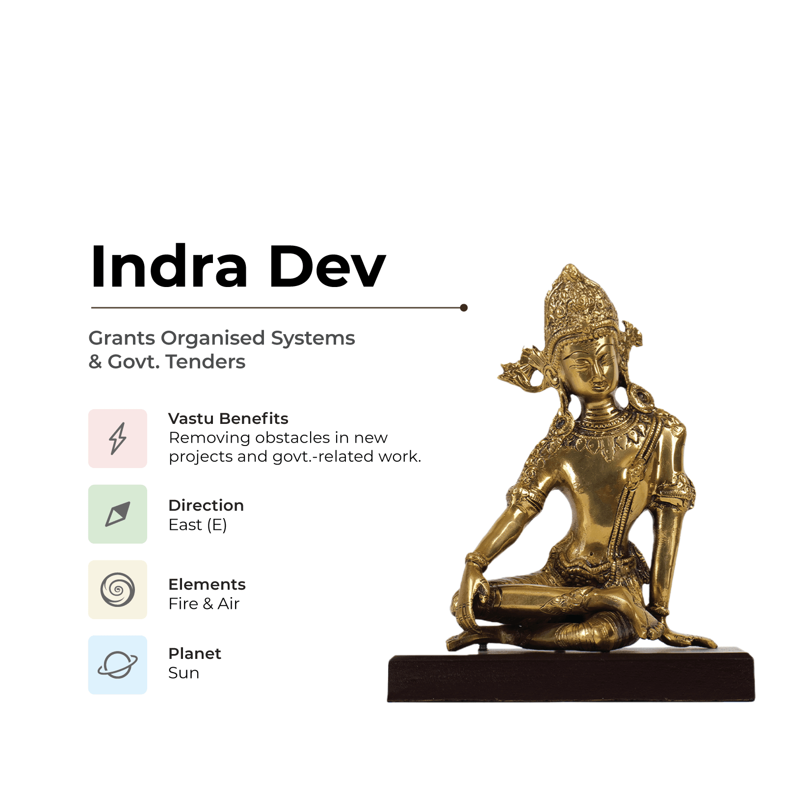 Indra Dev - Creates organized system to build Empire - MahaVastu Remedies