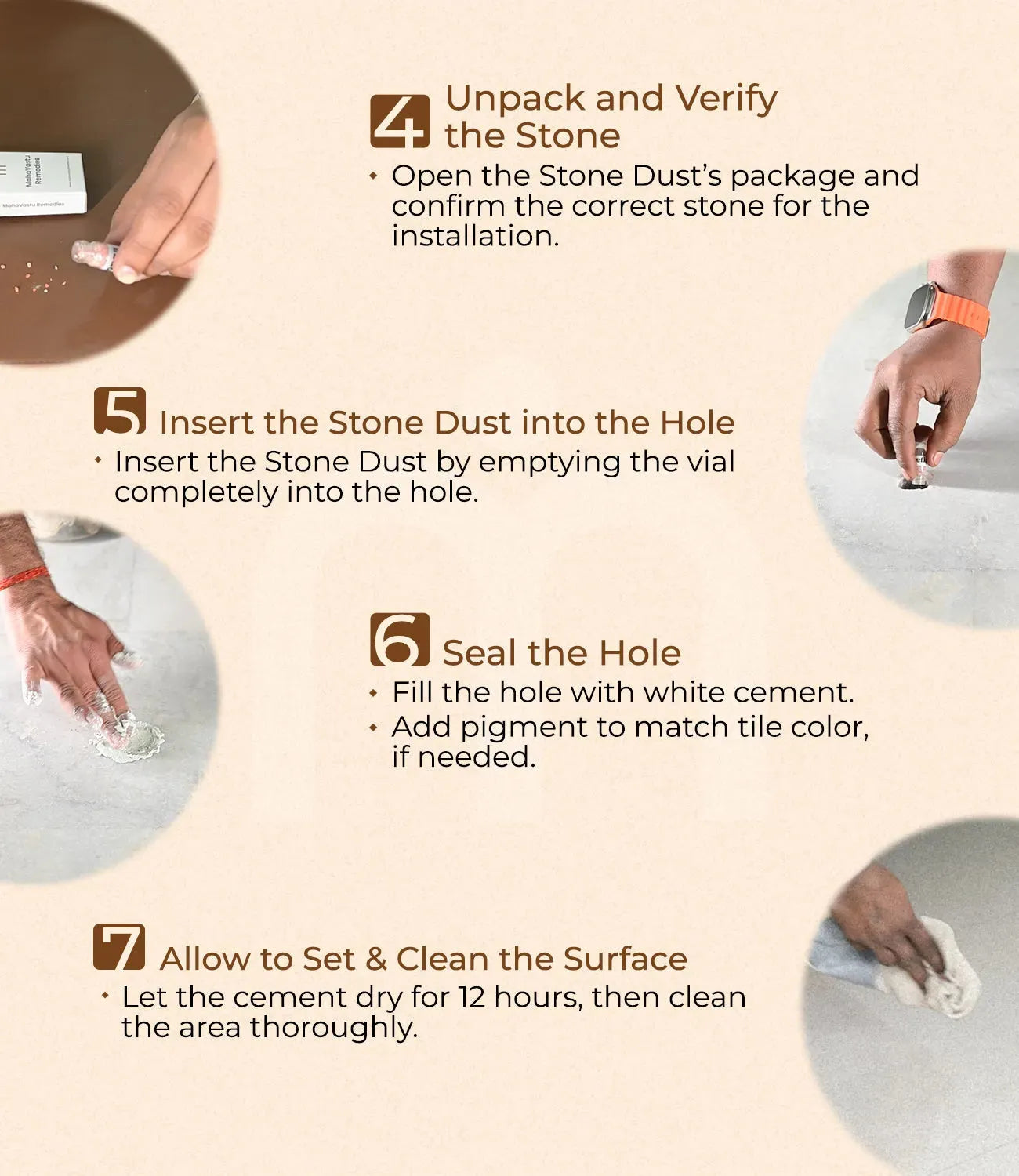 Installation_Steps_Precious_stone_dust.1 - MahaVastu Remedies
