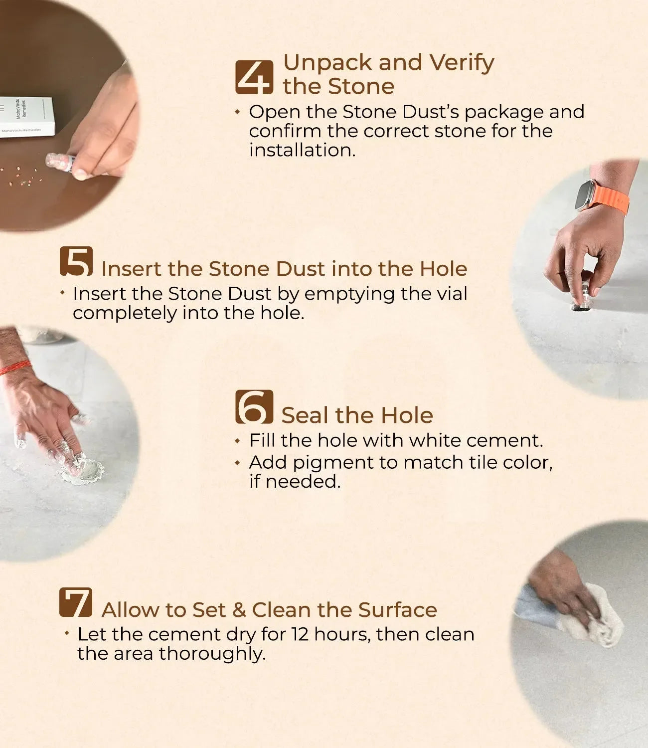 Installation_Steps_Precious_stone_dust.1 - MahaVastu Remedies