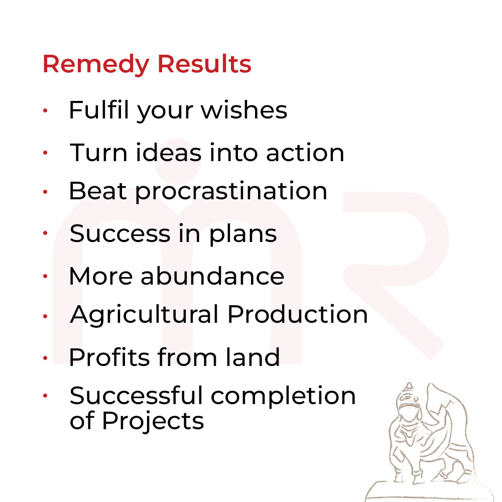 Brass Kamdhenu cow idol on wooden base with Vastu remedy details for desire fulfillment