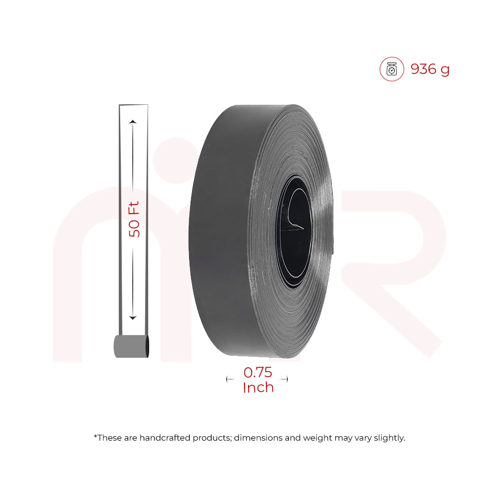 Vastu remedy black metal strip roll, 50 ft length, 0.75 inch width, 936 g weight