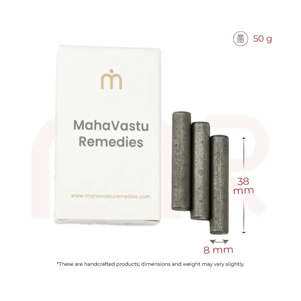 Maha Vastu Remedies metal strips for Vastu balancing, 38mm x 8mm, 50g handcrafted energy enhancers