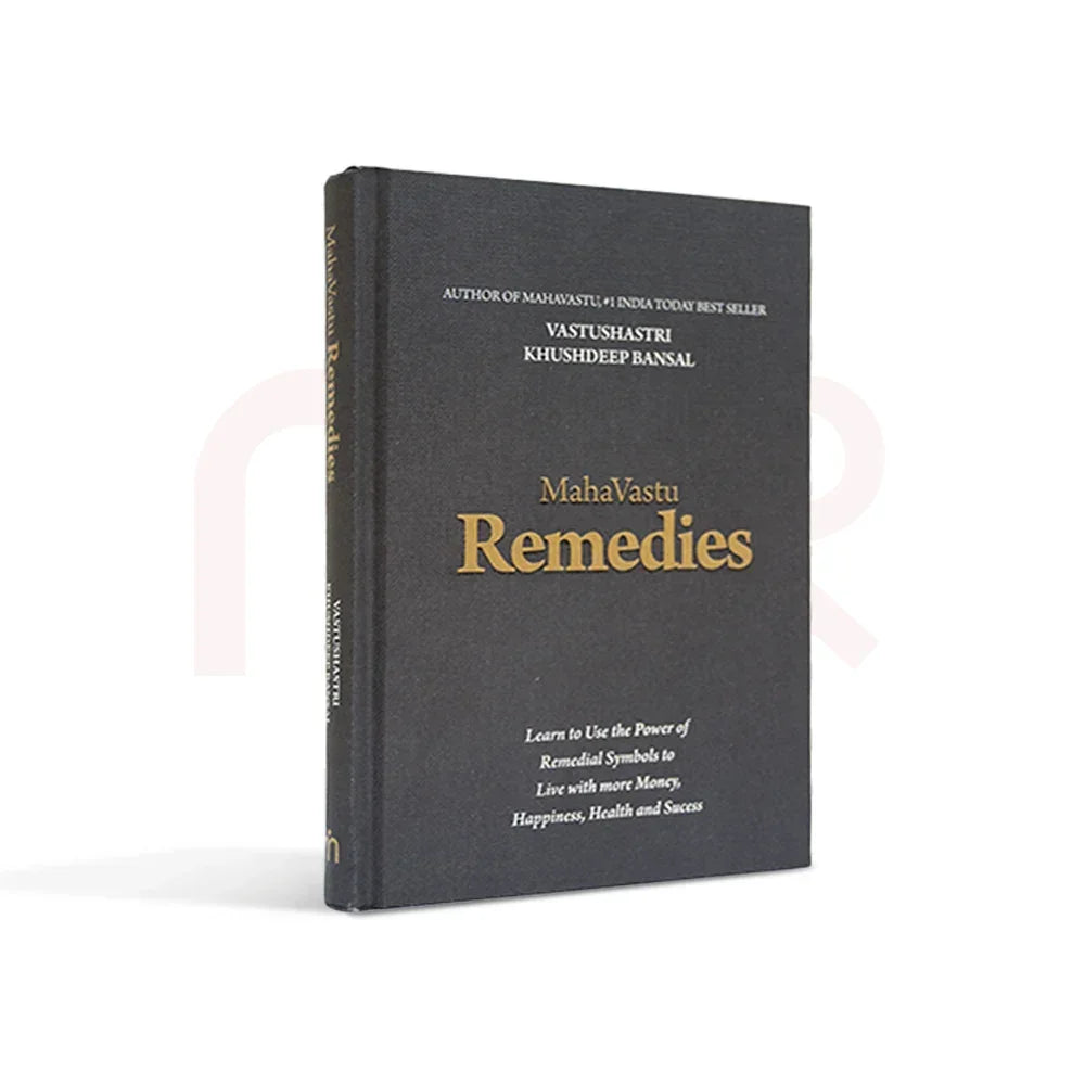 Hardcover book titled MahaVastu Remedies on Vastu Shastra remedies and tips