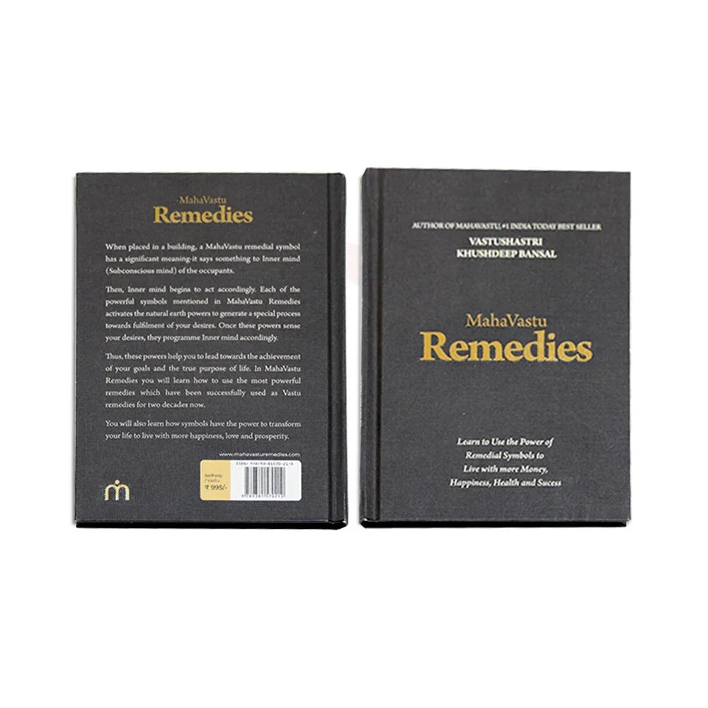 MahaVastu Remedies book pair featuring Vastu Shastra solutions and remedial symbols for positivity