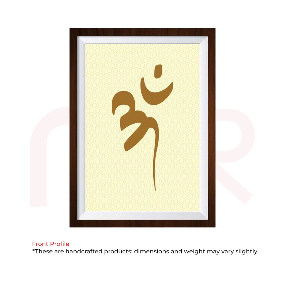 Framed Om symbol Vastu painting for positive energy and spiritual balance in home or office