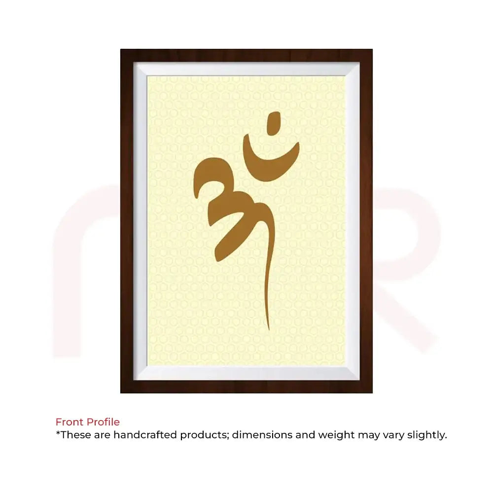 Framed Om symbol Vastu painting for positive energy and spiritual balance in home or office