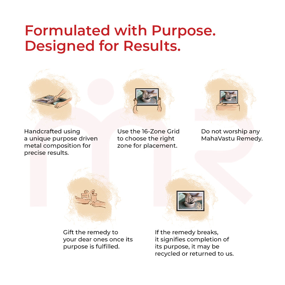 Handcrafted pottery art in black frame – Vastu decor for positive energy and home balance