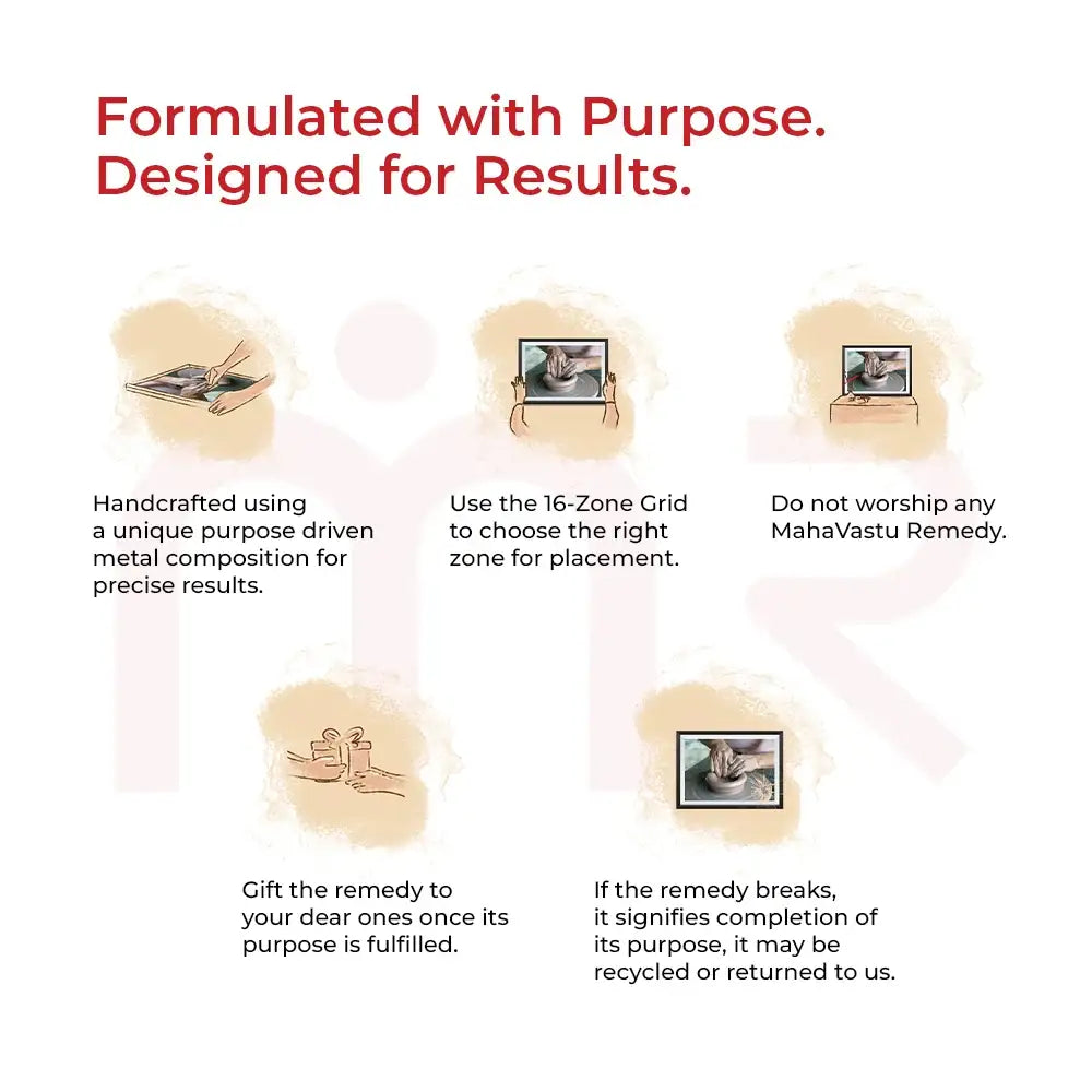 Handcrafted pottery art in black frame – Vastu decor for positive energy and home balance