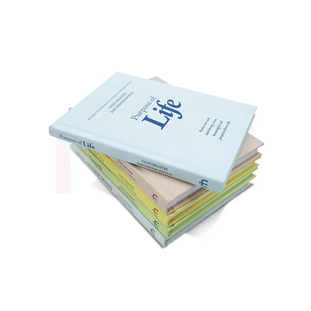 Stack of MahaVastu Vastu Shastra books, Purpose of Life, for home positivity and remedies