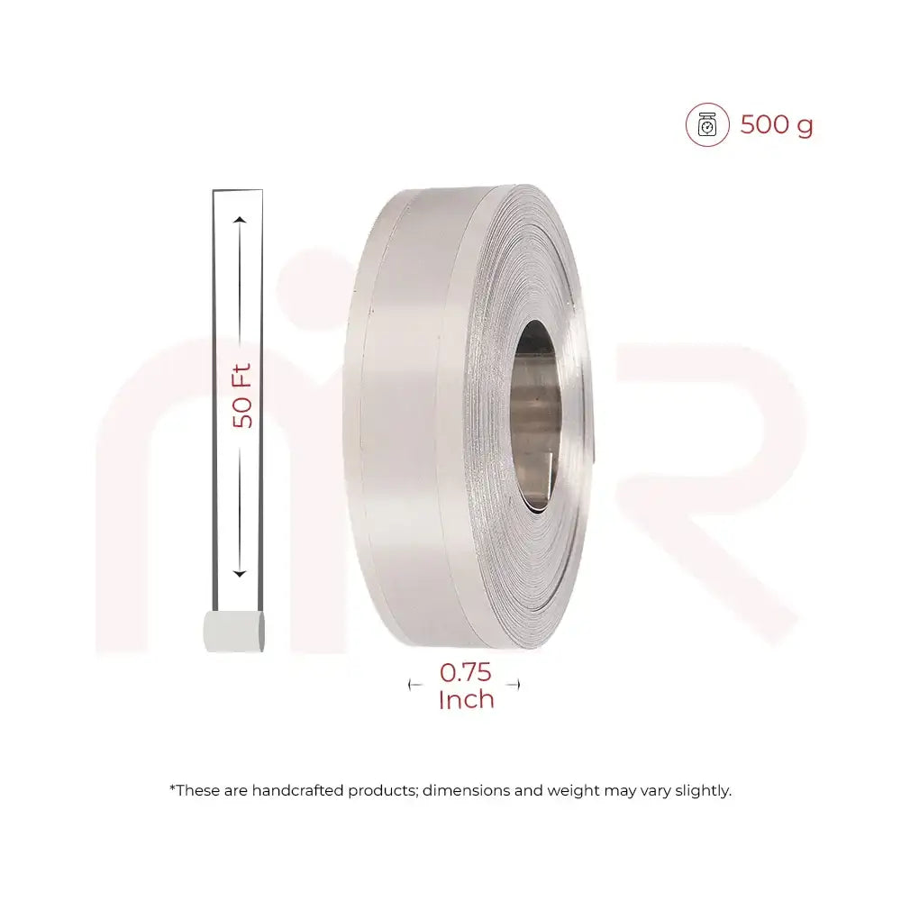 50 ft x 0.75 inch Vastu metal strip roll for home energy balance, 500g weight