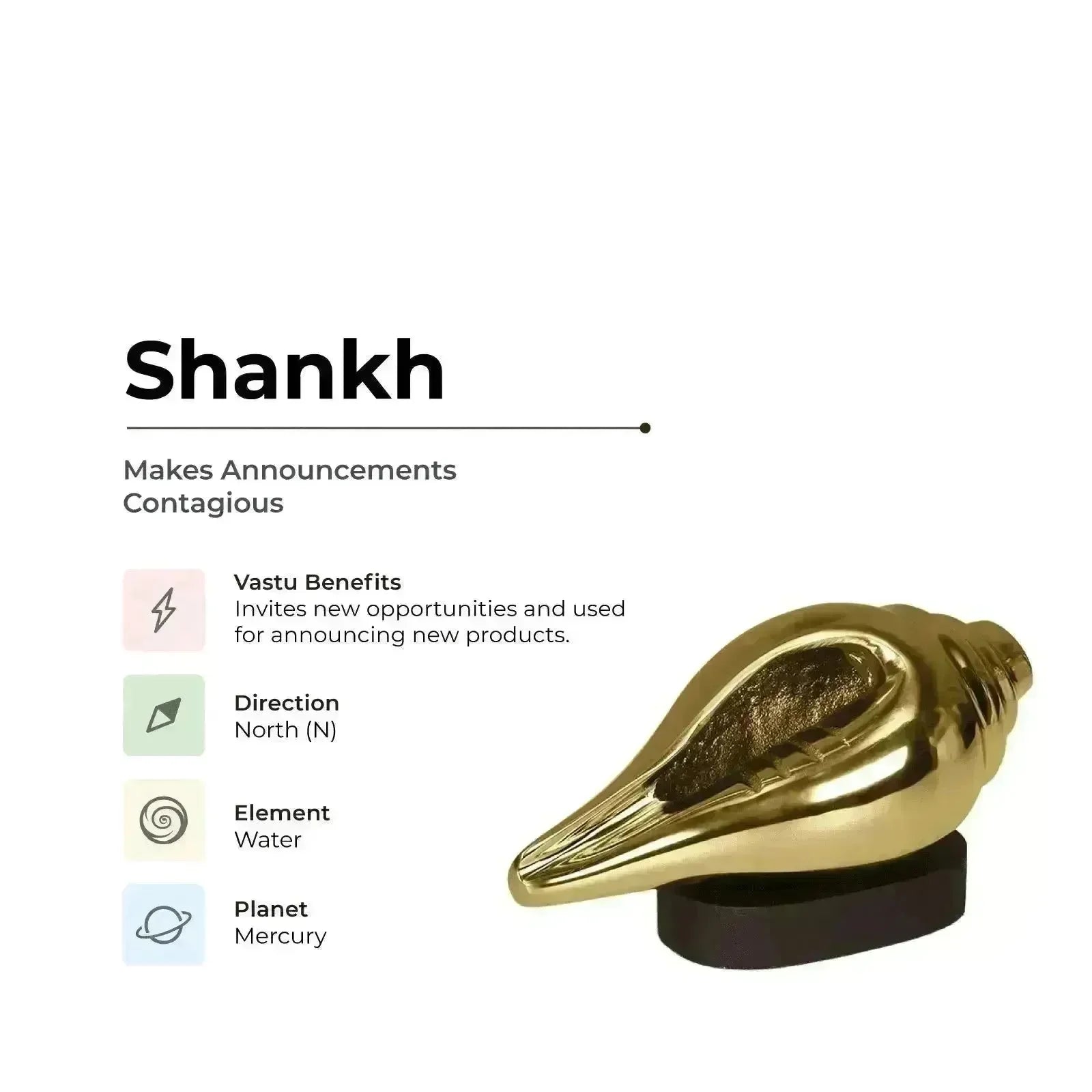 Shankh - Makes Announcements Contagious - MahaVastu Remedies