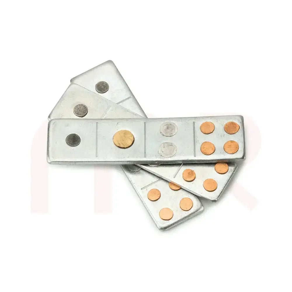 Set of metal strips and Vastu remedy plates for balancing energy in home spaces