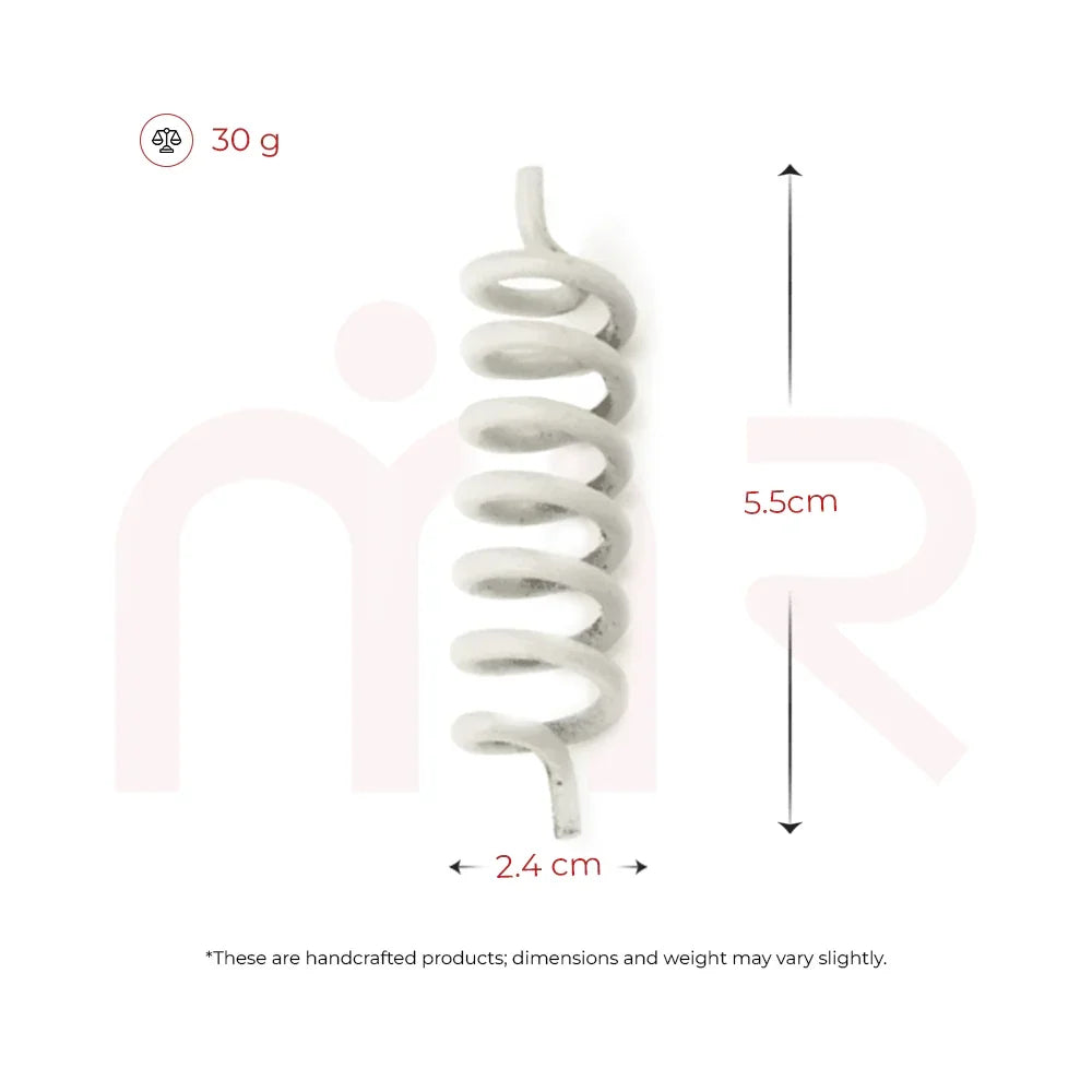 Handcrafted MahaVastu spiral remedy, 5.5cm tall, 2.4cm wide, 30g, vastu shastra product