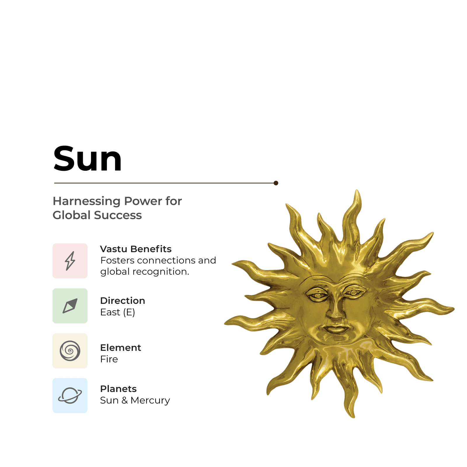 Surya/Sun - Grants Powerful Connections & Regal Power - MahaVastu Remedies