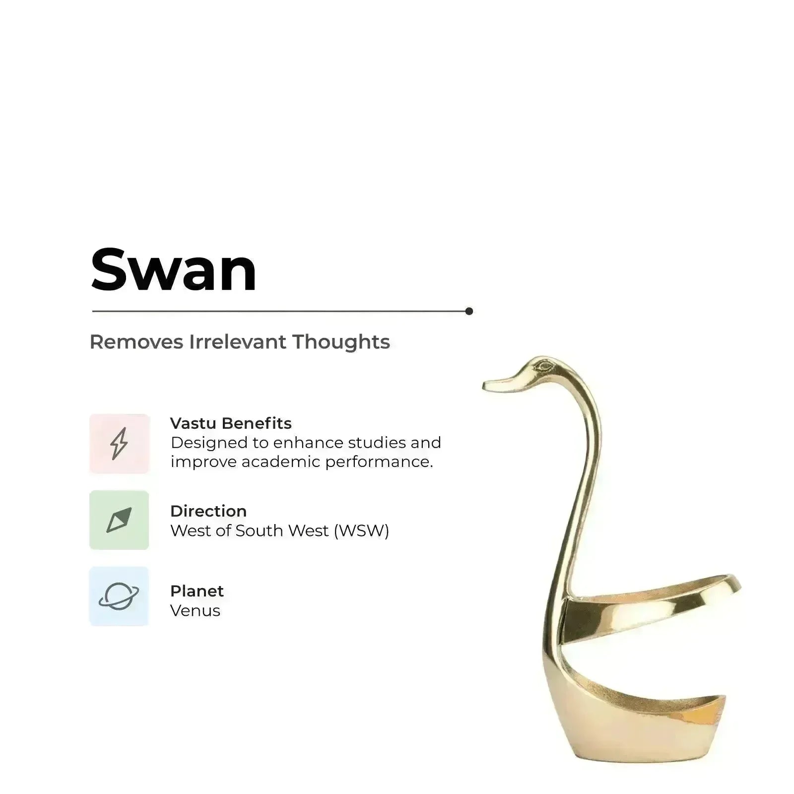 Swan - Removes Irrelevant Thoughts - MahaVastu Remedies