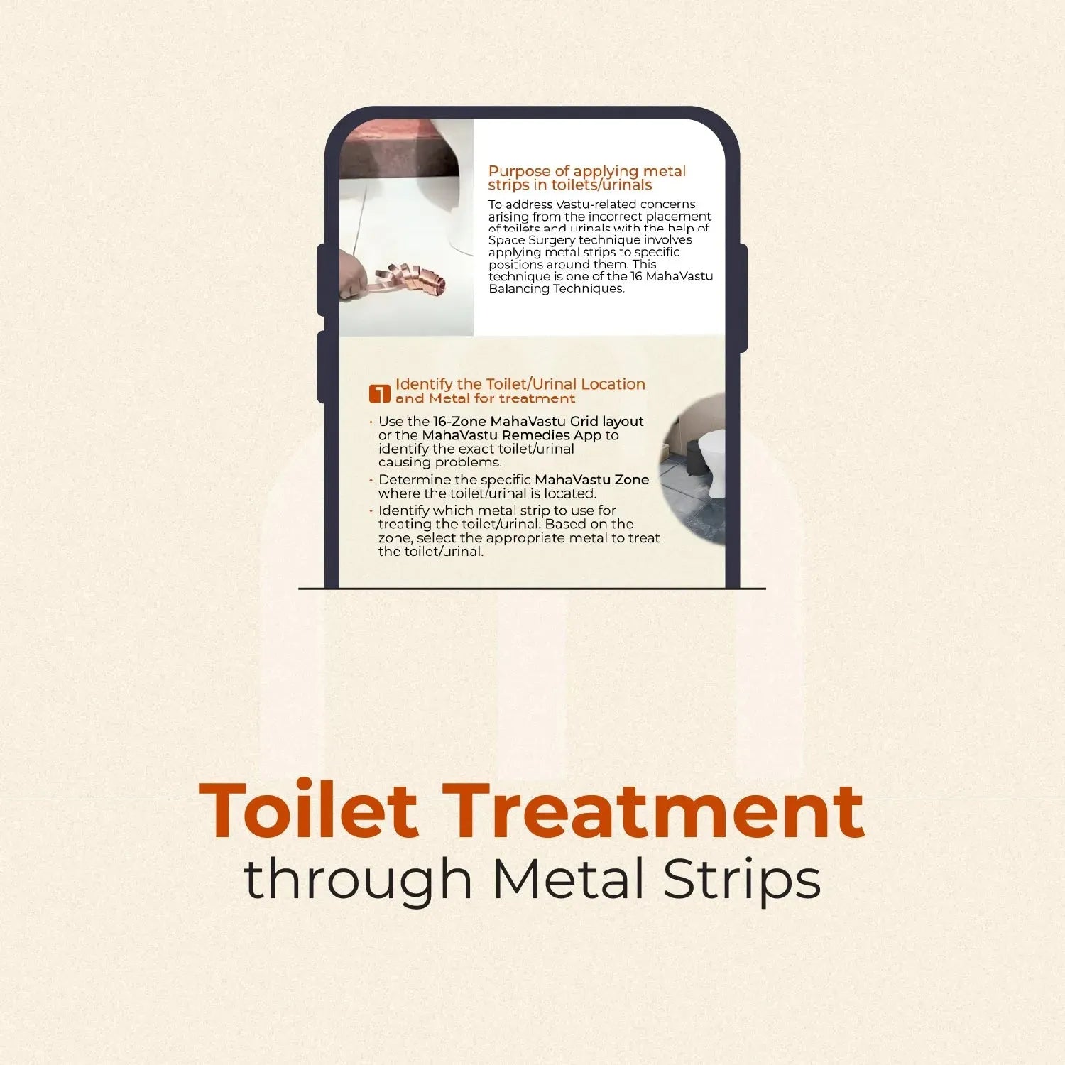 Toilet_Treatment_through_metal_Strips - MahaVastu Remedies