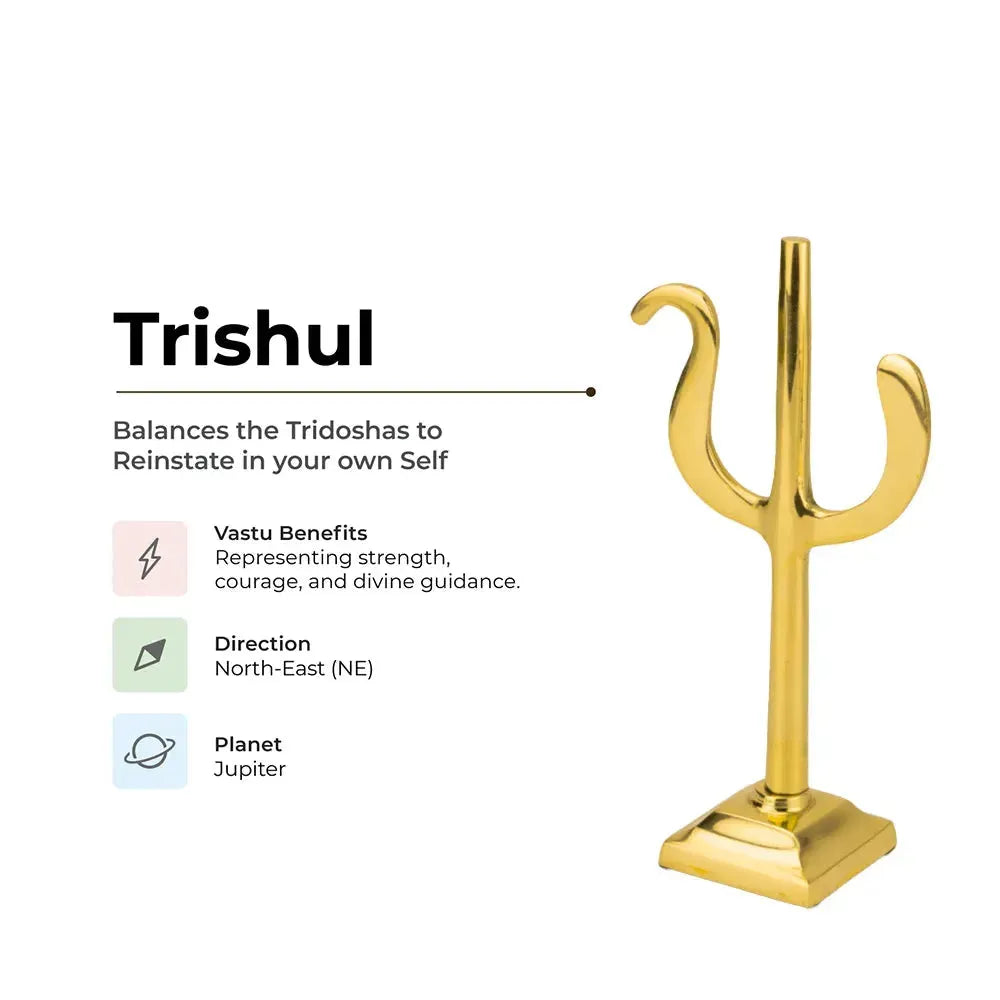 Trishul/Trident - Removes Overthinking - MahaVastu Remedies