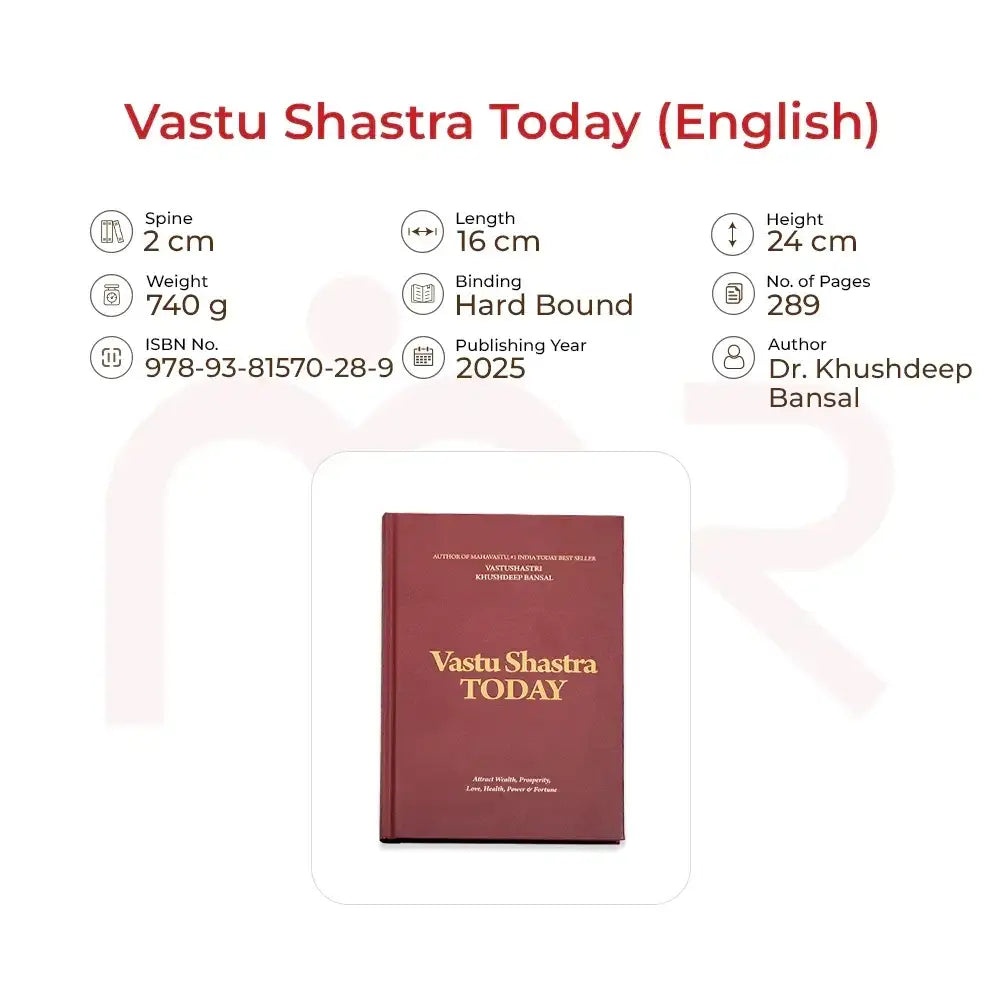 Vastu Shastra Today English book by Dr. Khushdeep Bansal with product specifications.