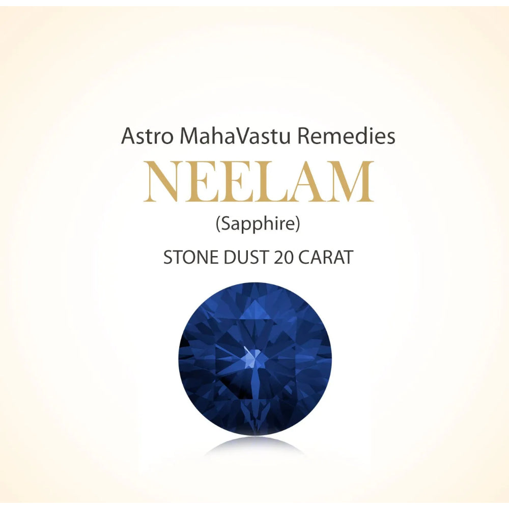 Neelam Gemstone Stone Dust as mahavastu remedy