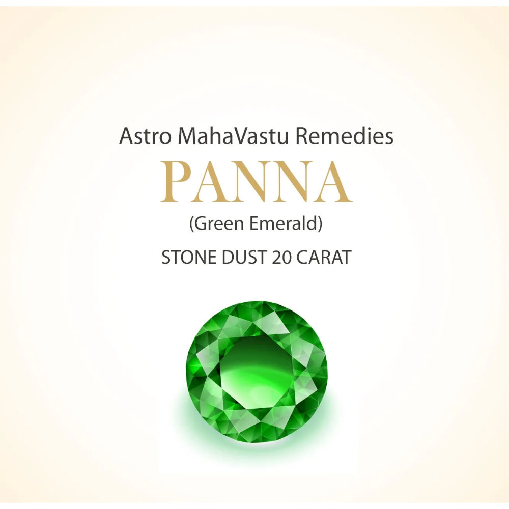 Panna Gemstone Stone Dust as mahavastu remedy