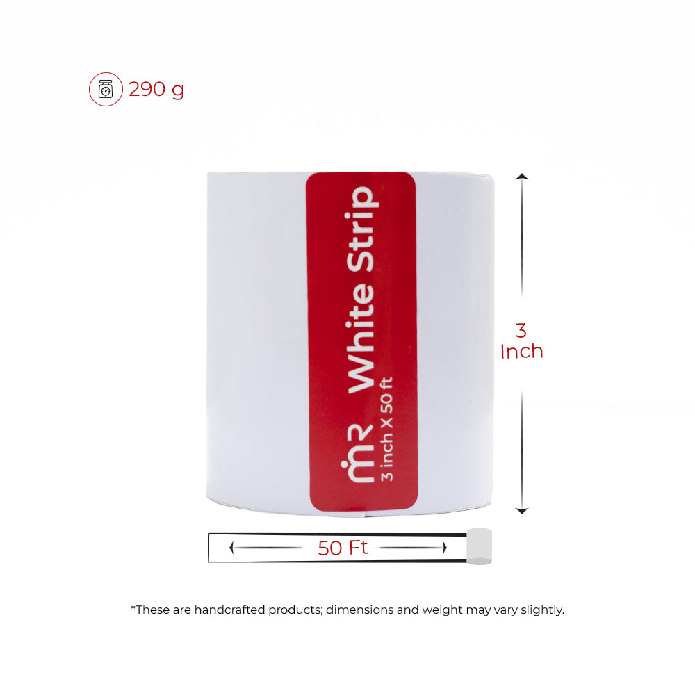 MahaVastu 3-inch white tape, 50 ft roll, labeled for Vastu remedies, 290g weight