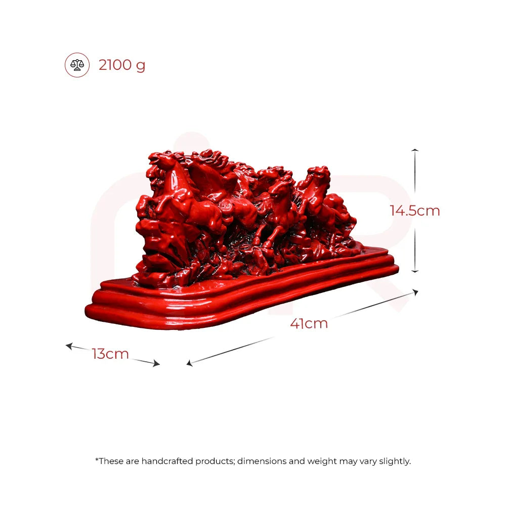 12 Running Red Horses - Ensures Quality & Brand Building