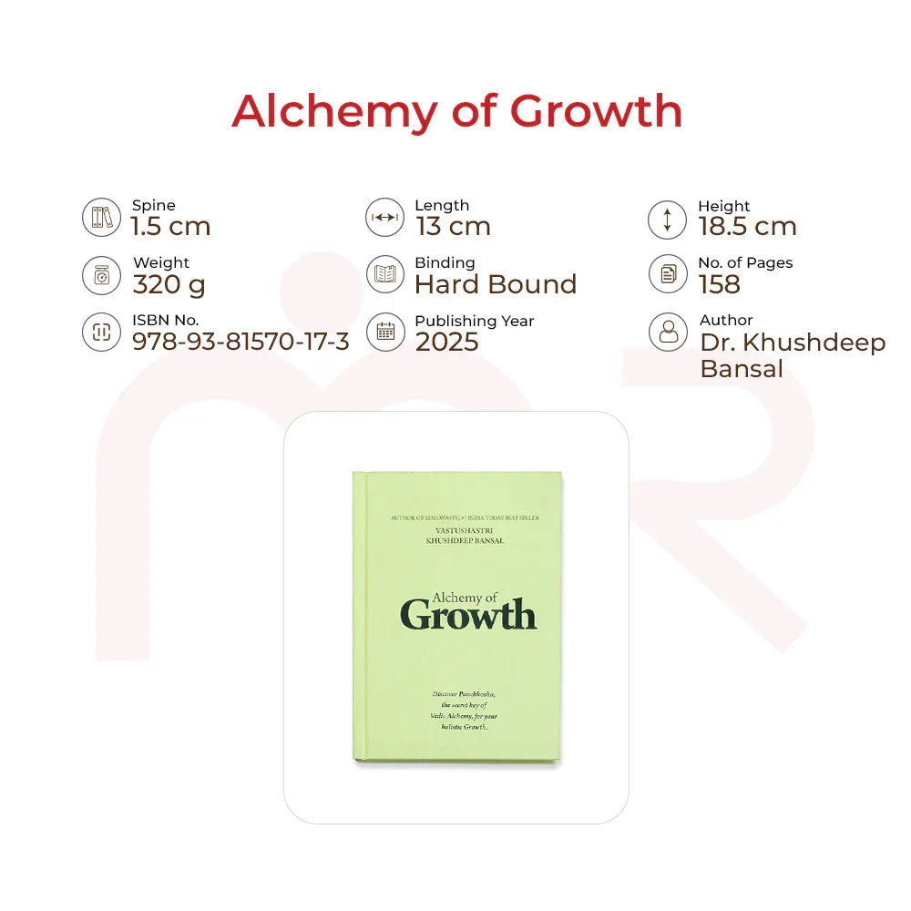 Alchemy of Growth book by Dr. Khushdeep Bansal, hardbound, Vastu Shastra guide, 2025 edition