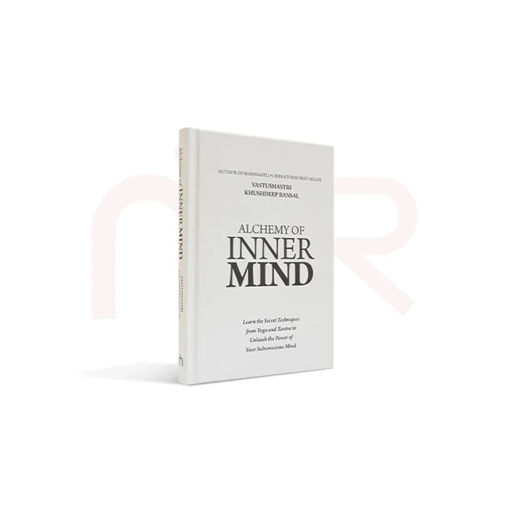 Alchemy of Inner Mind book by Vastu expert Krushdeep Bansal, white cover, spiritual guide